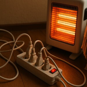 거제소방서, 겨울철 전열기구 사용 급증…전기화재 위험 ‘주홍불’